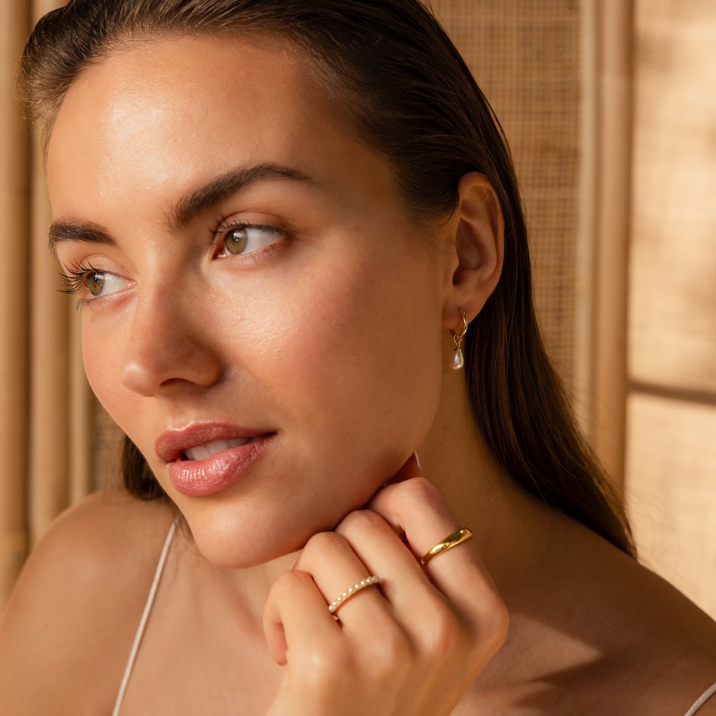 Dainty Pearl Drop Earrings Margot