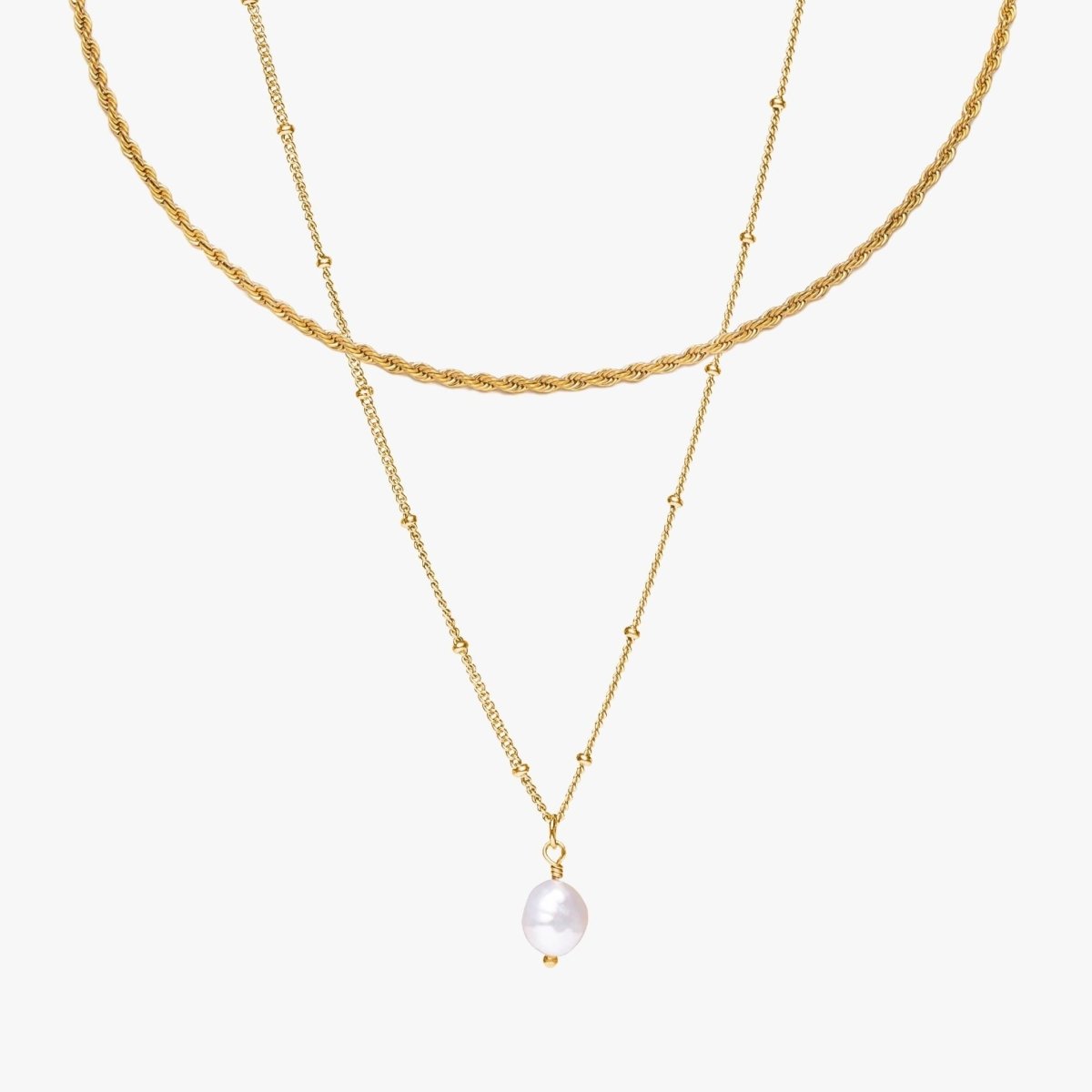 Double Layered Gold Necklace Margot