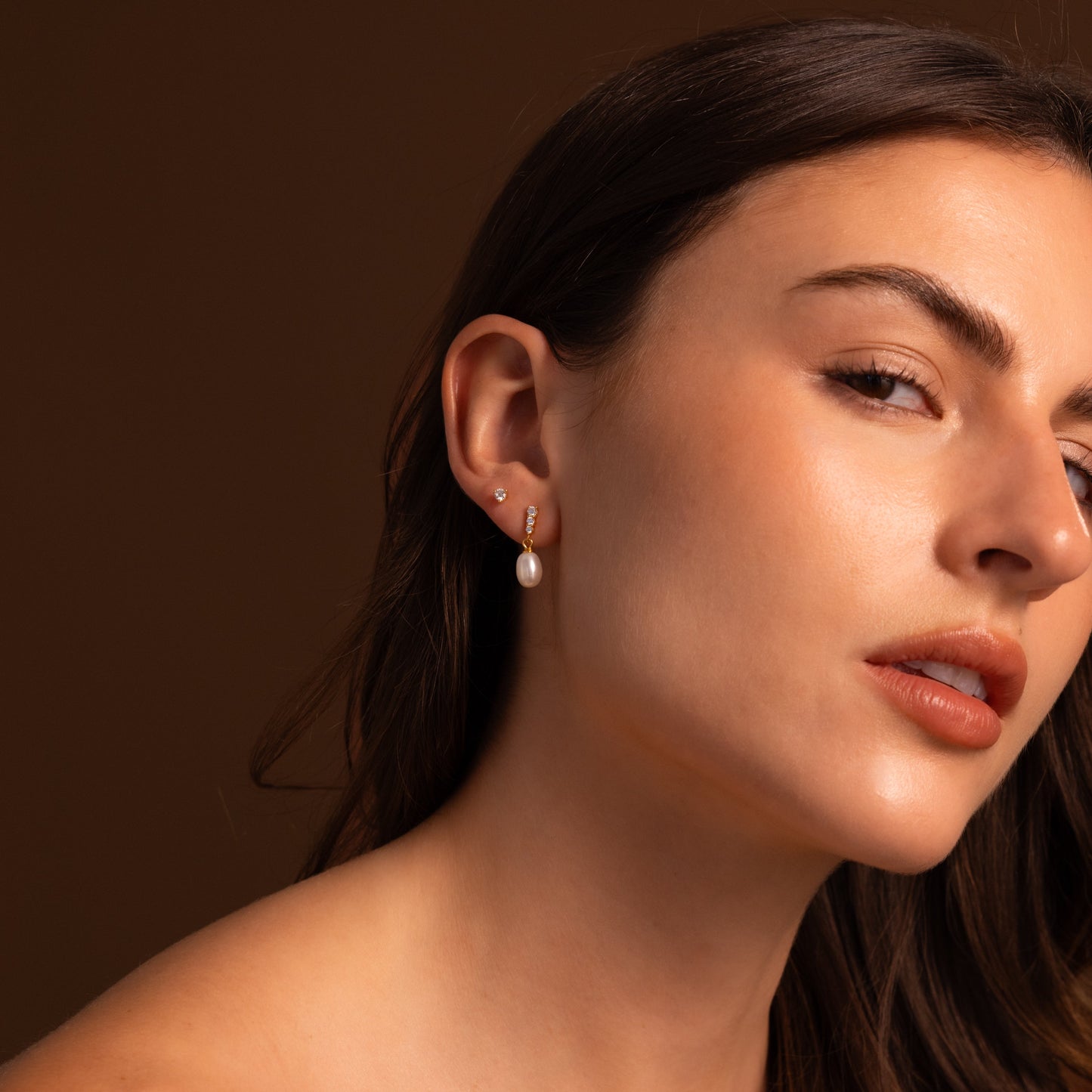 Droplet Pearl Earrings Margot