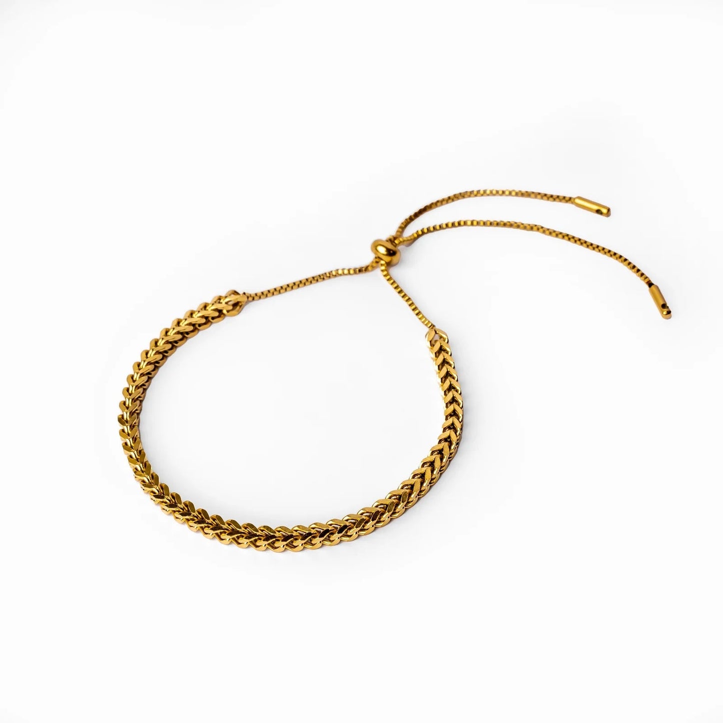 Gold Adjustable Weave Bracelet Margot