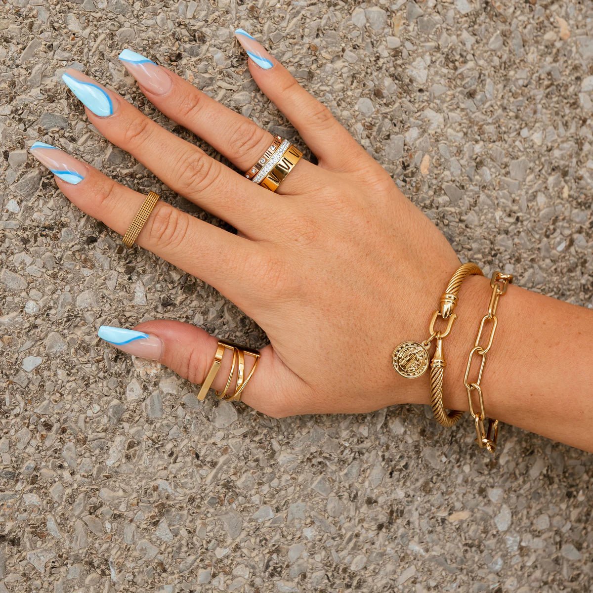 Gold Chain Link Bracelet Margot
