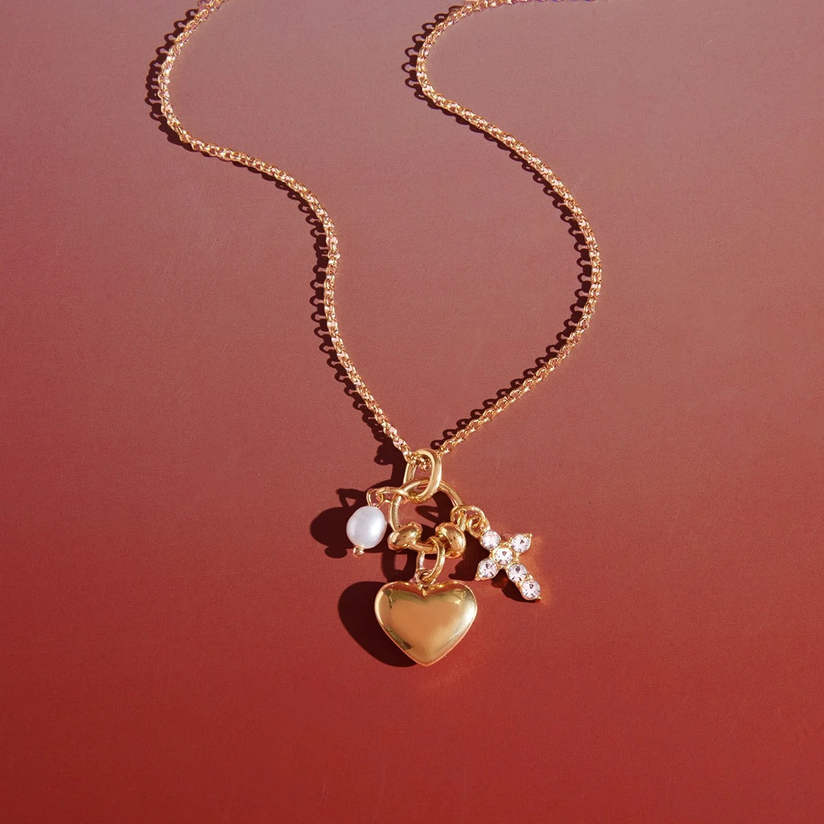 Gold Charm Necklace Margot