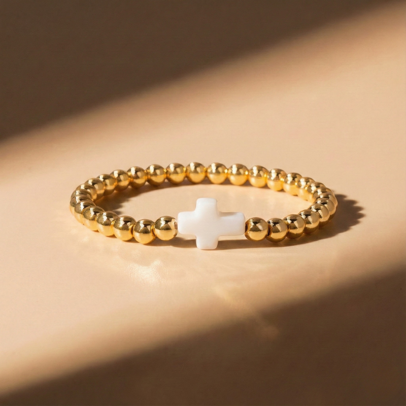 Gold Cross Bracelet Margot