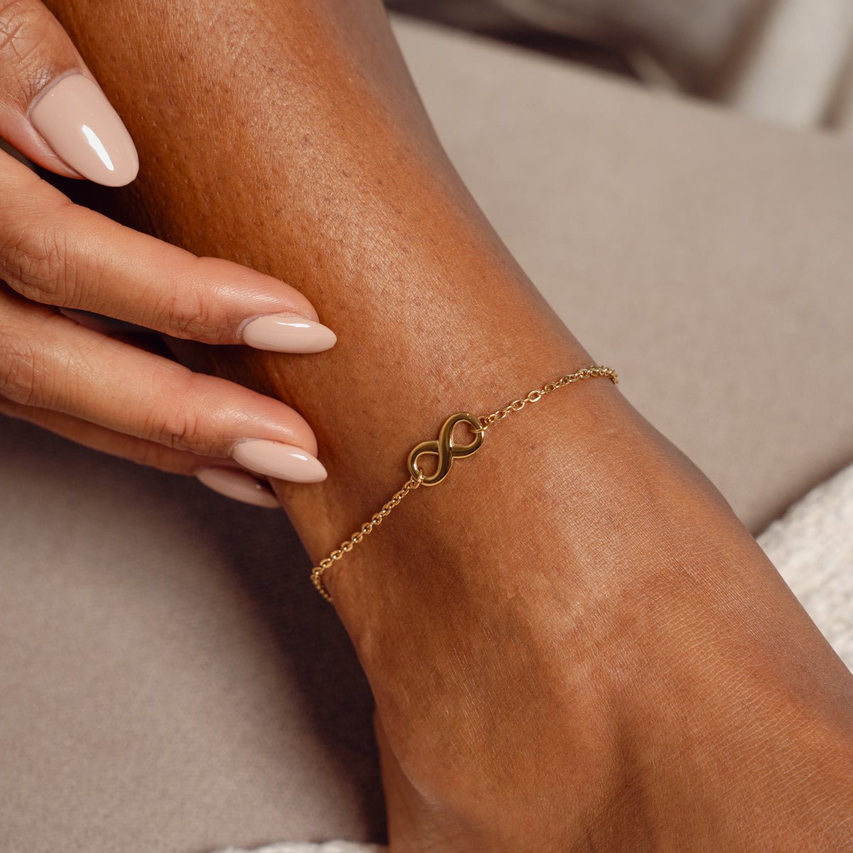 Gold Infinity Anklet Margot
