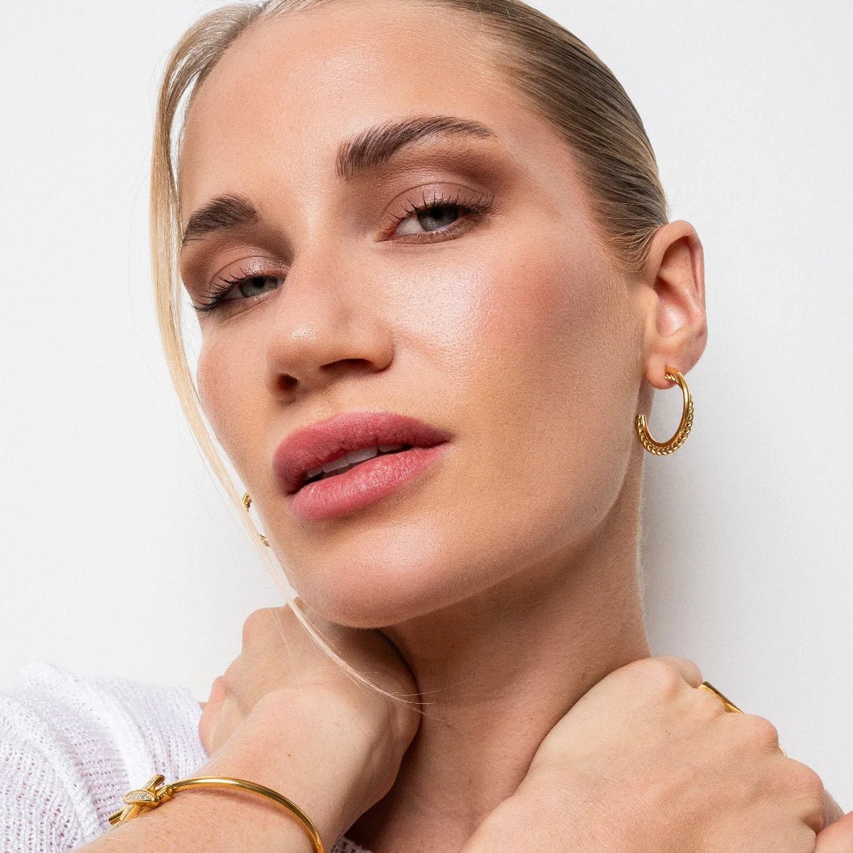 Gold Madison Hoop Earrings Margot