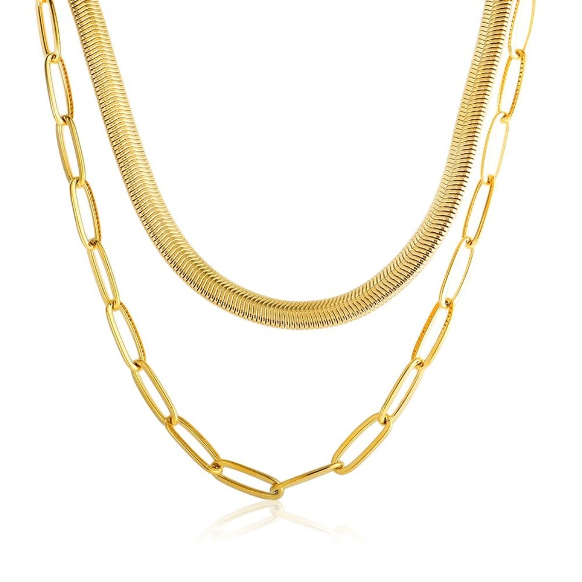 Gold Snake Chain Necklace Margot
