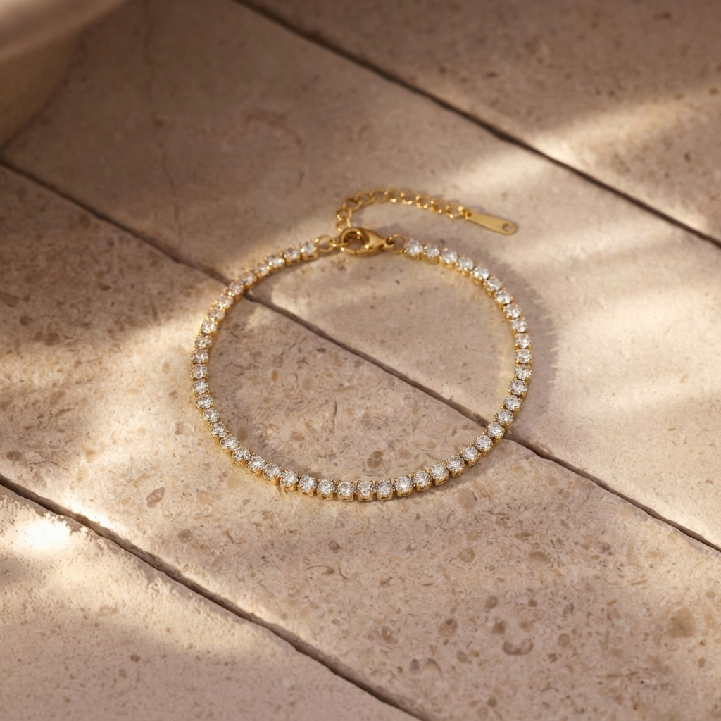 Gold Tennis Bracelet Margot