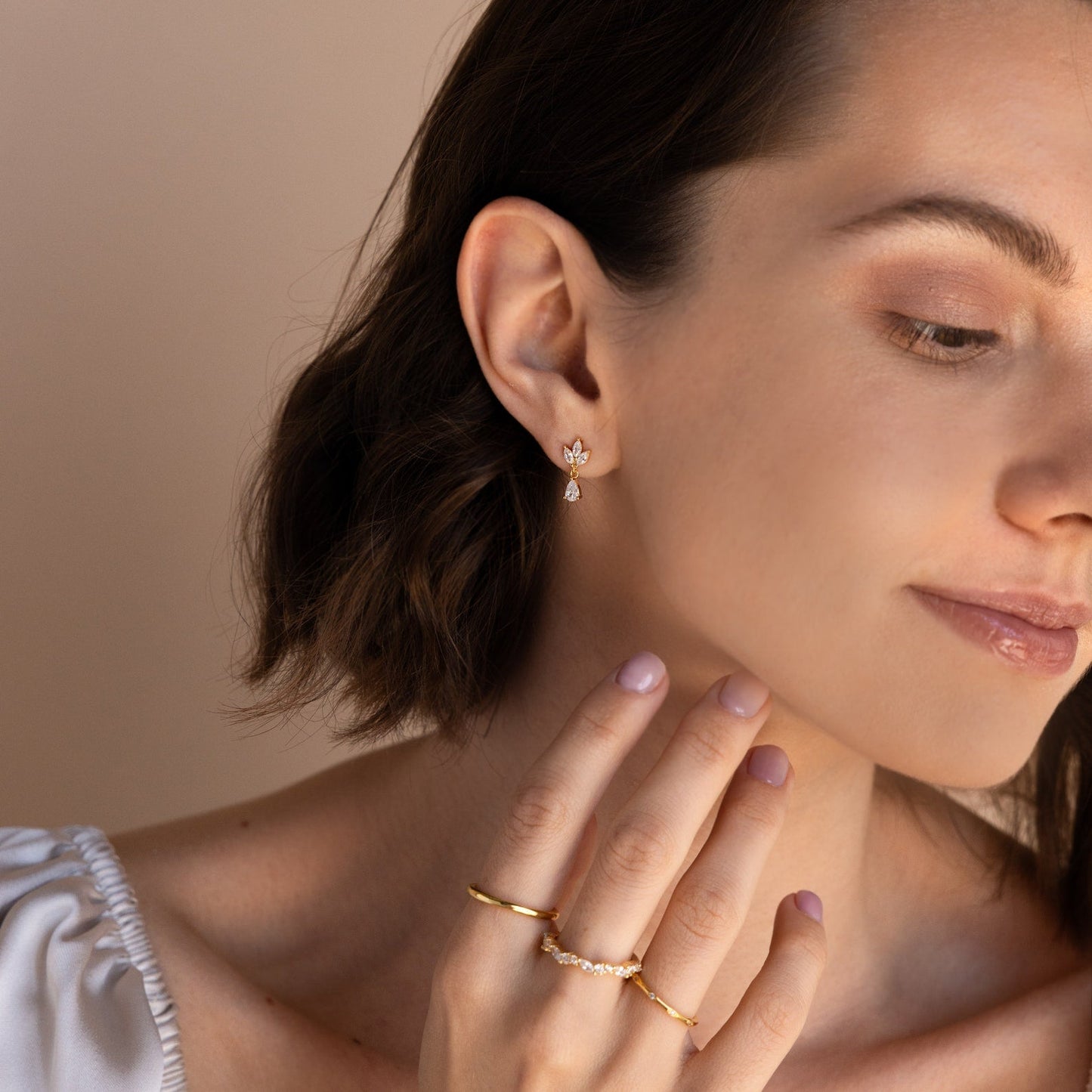 Marquise Drop Earrings Margot