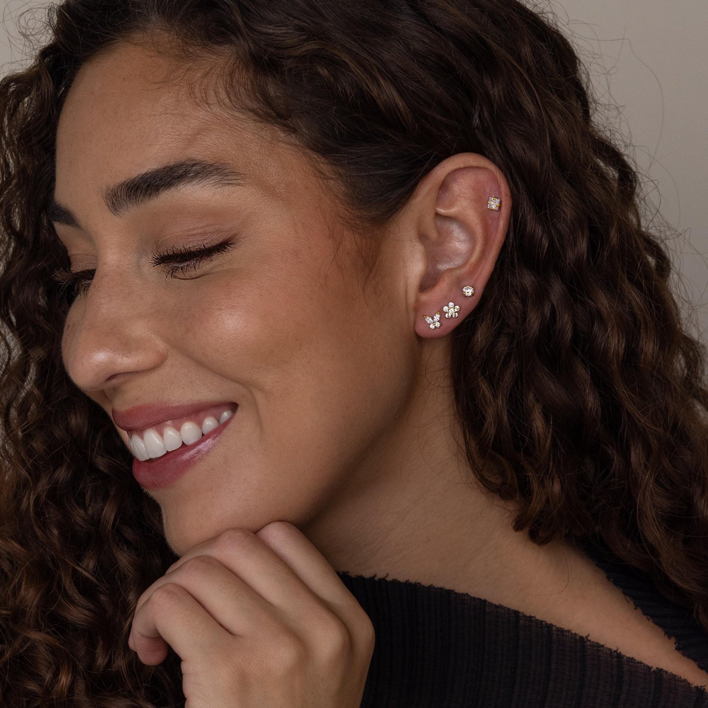 Pave Assortment Earring Set Margot