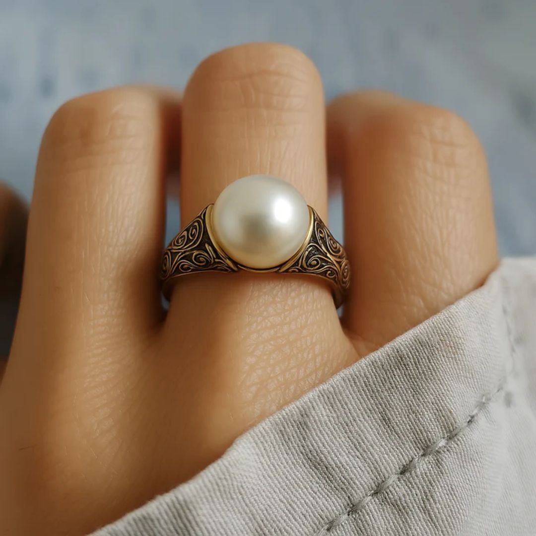 Pearl Gold Ring Margot