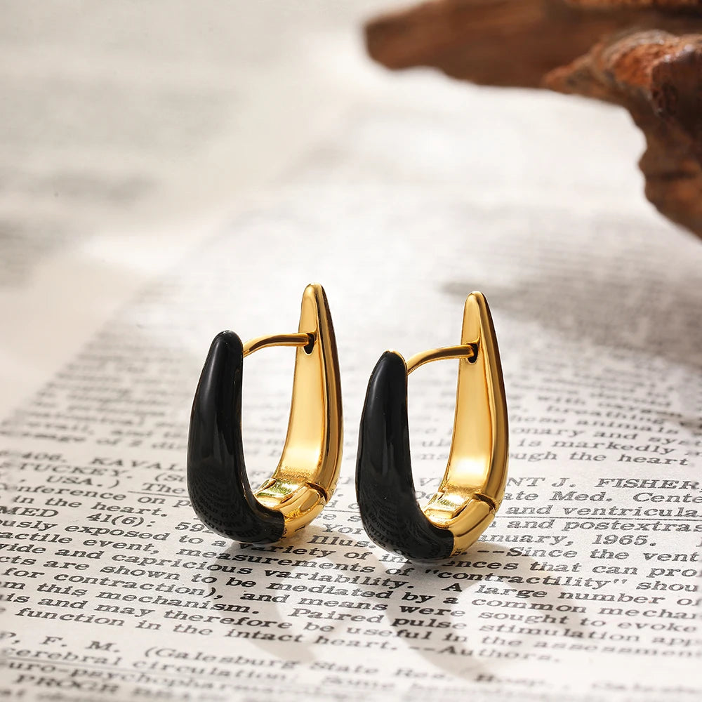 Sculpted Small Gold Hoop Earrings Margot