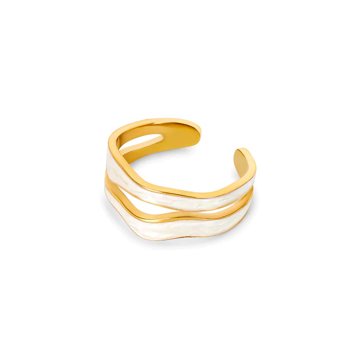 Abstract Gold Ring Margot