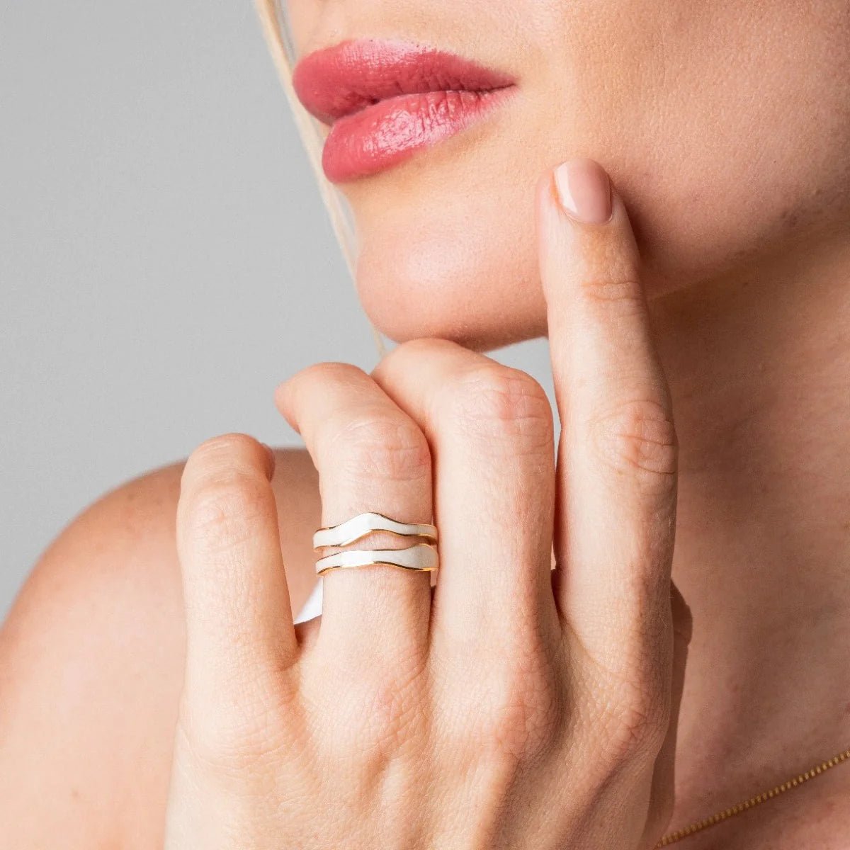 Abstract Gold Ring Margot