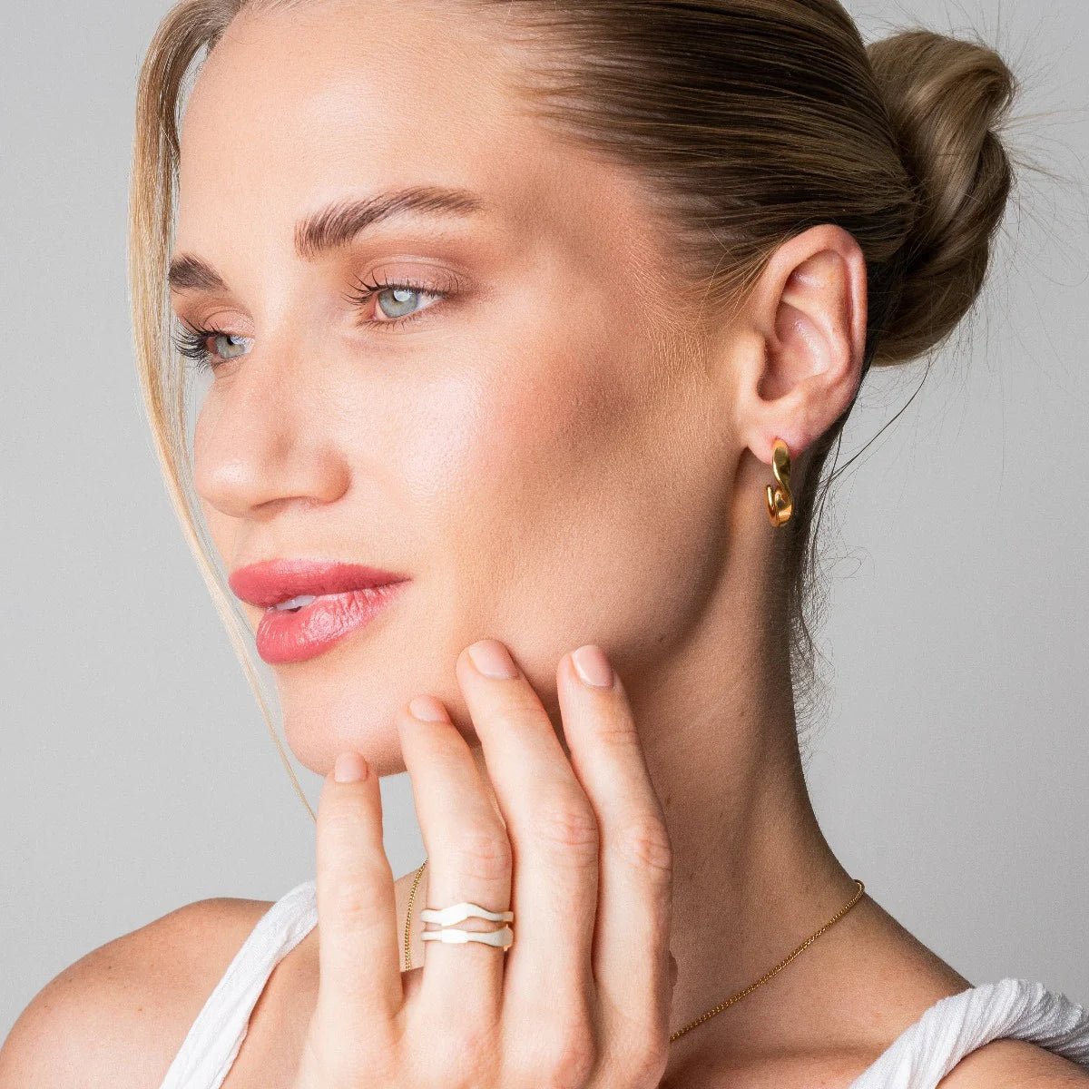 Abstract Gold Ring Margot
