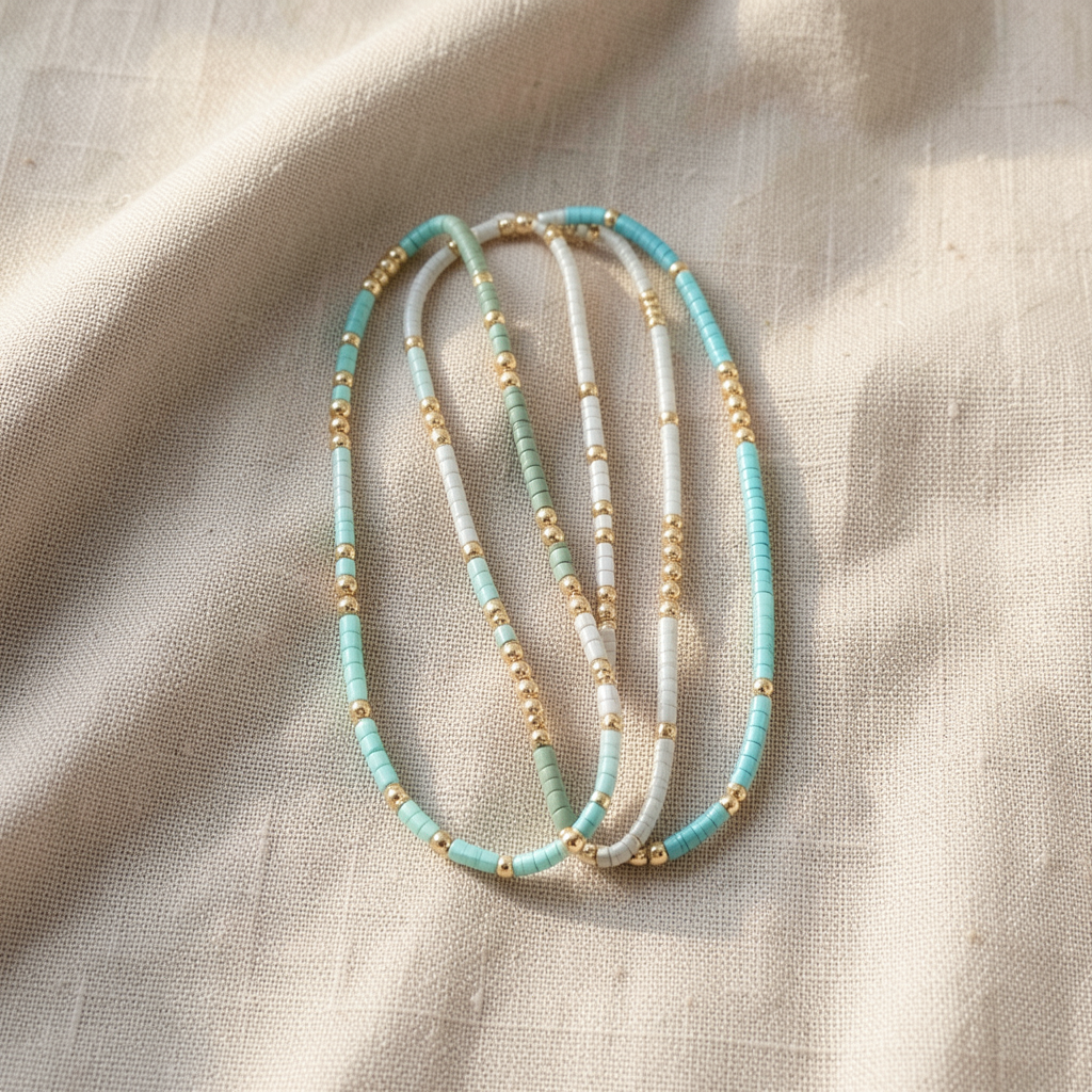 Bohemian Turquoise Beaded Bracelet Margot