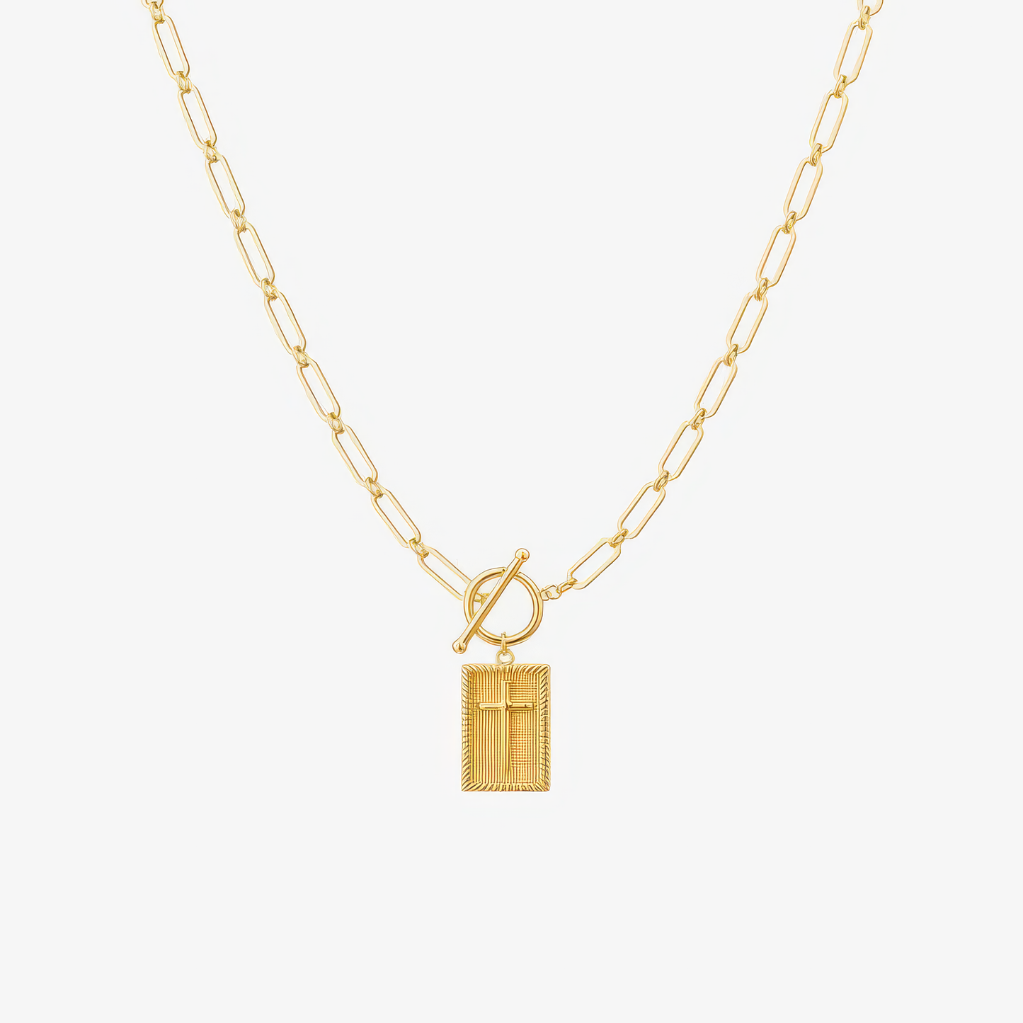 Bold Gold Cross Necklace Margot
