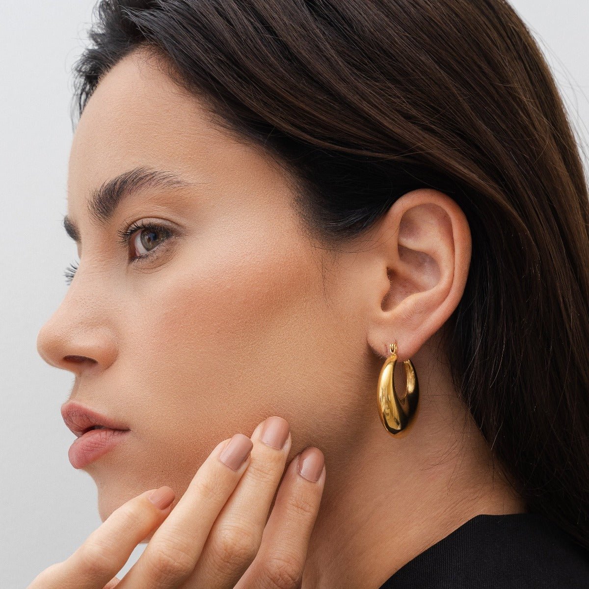 Bold Gold Hoop Earrings Margot