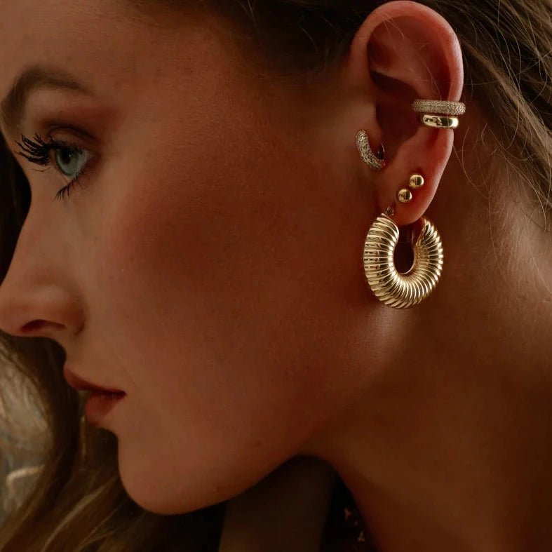 Bold Gold Hoop Earrings Margot