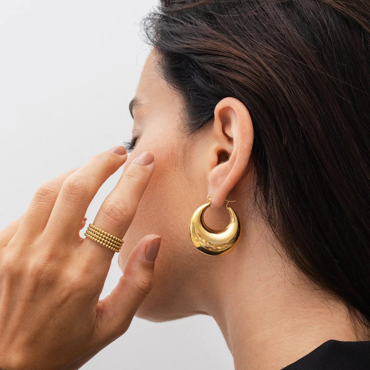 Bold Gold Hoop Earrings Margot
