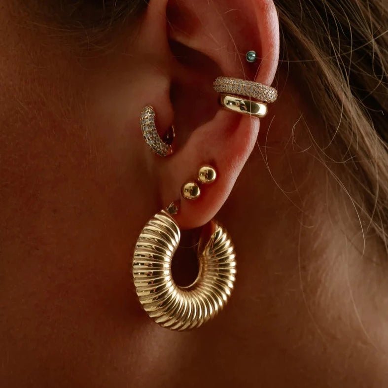Bold Gold Hoop Earrings Margot