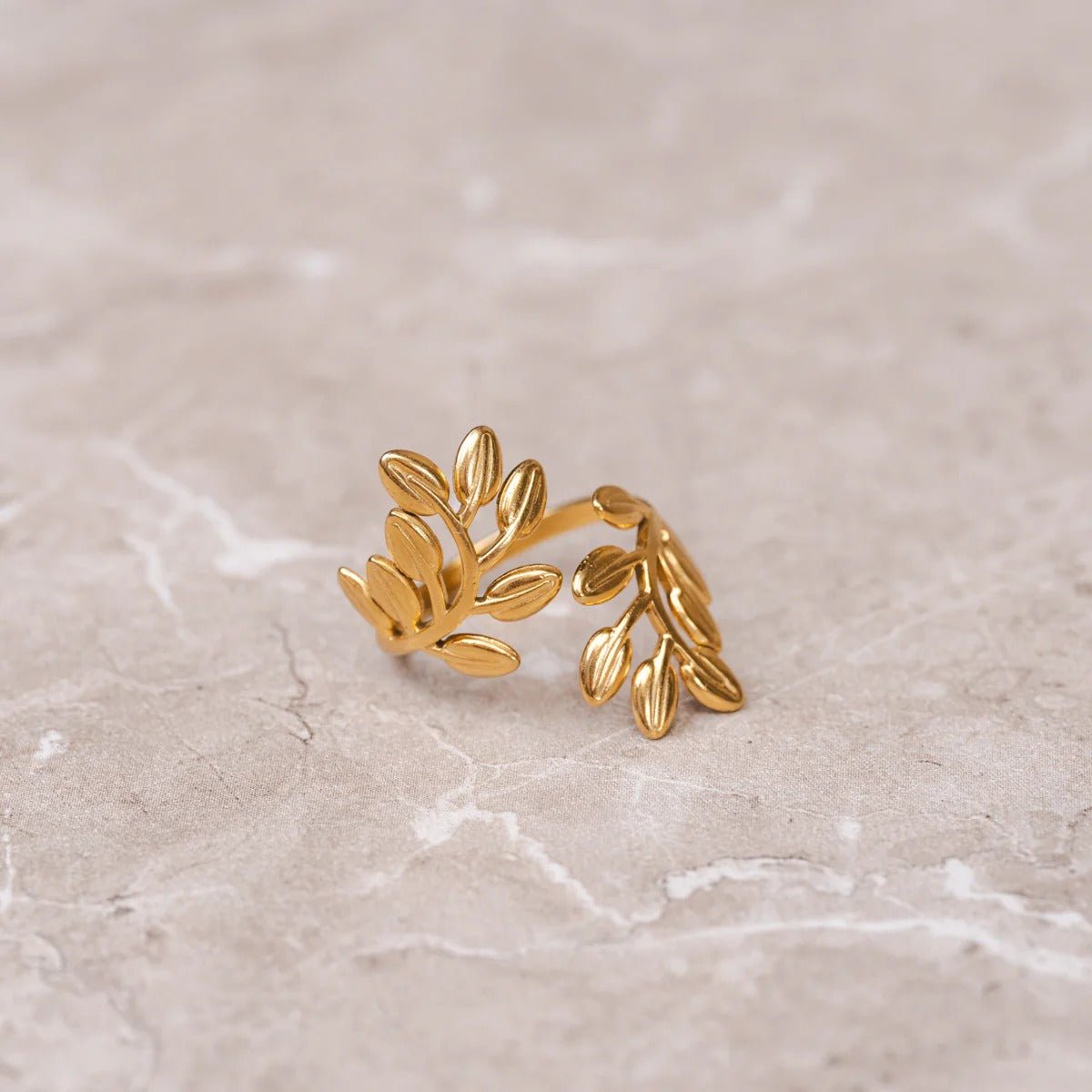 Botanical Gold Adjustable Ring Margot