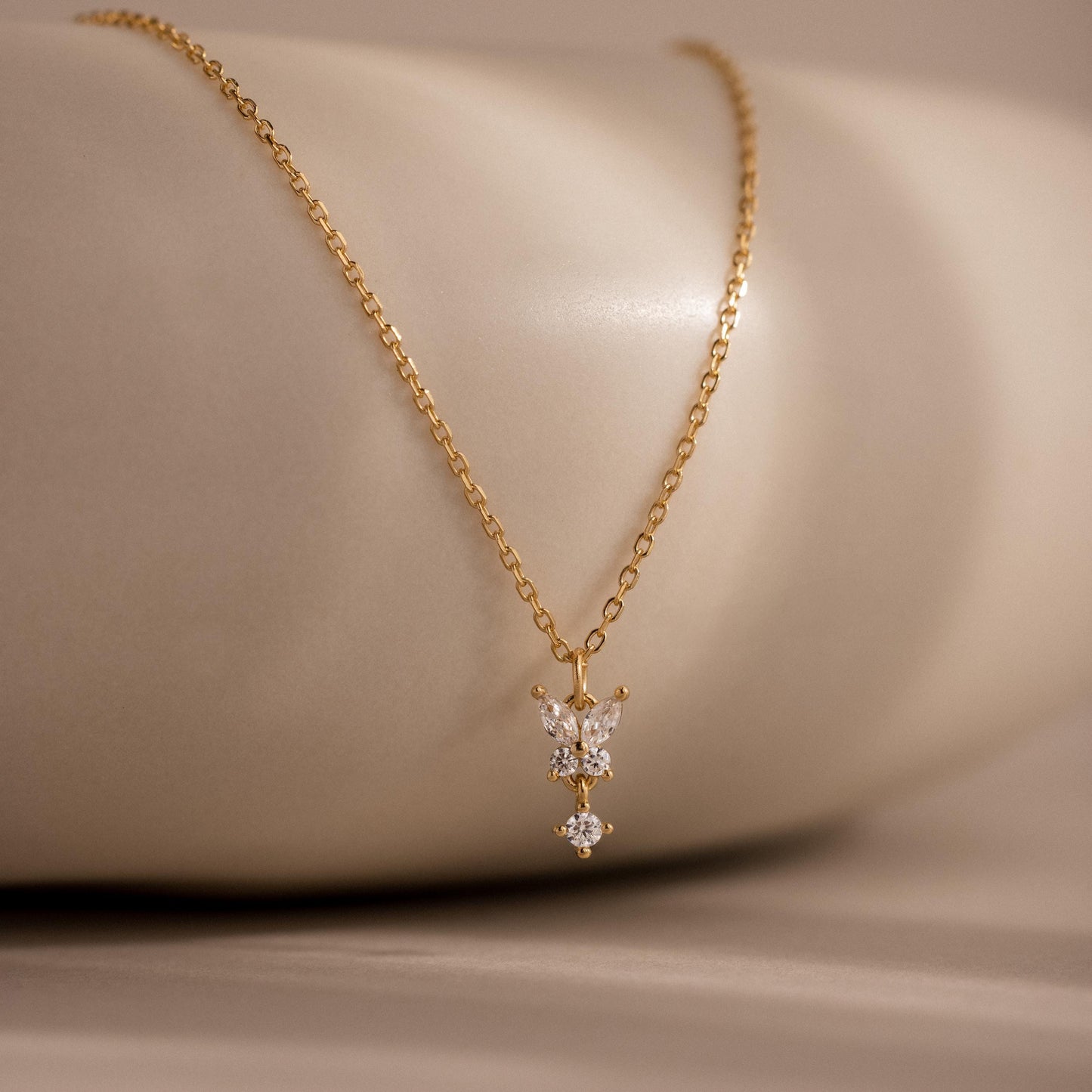 Butterfly Drop Necklace Margot