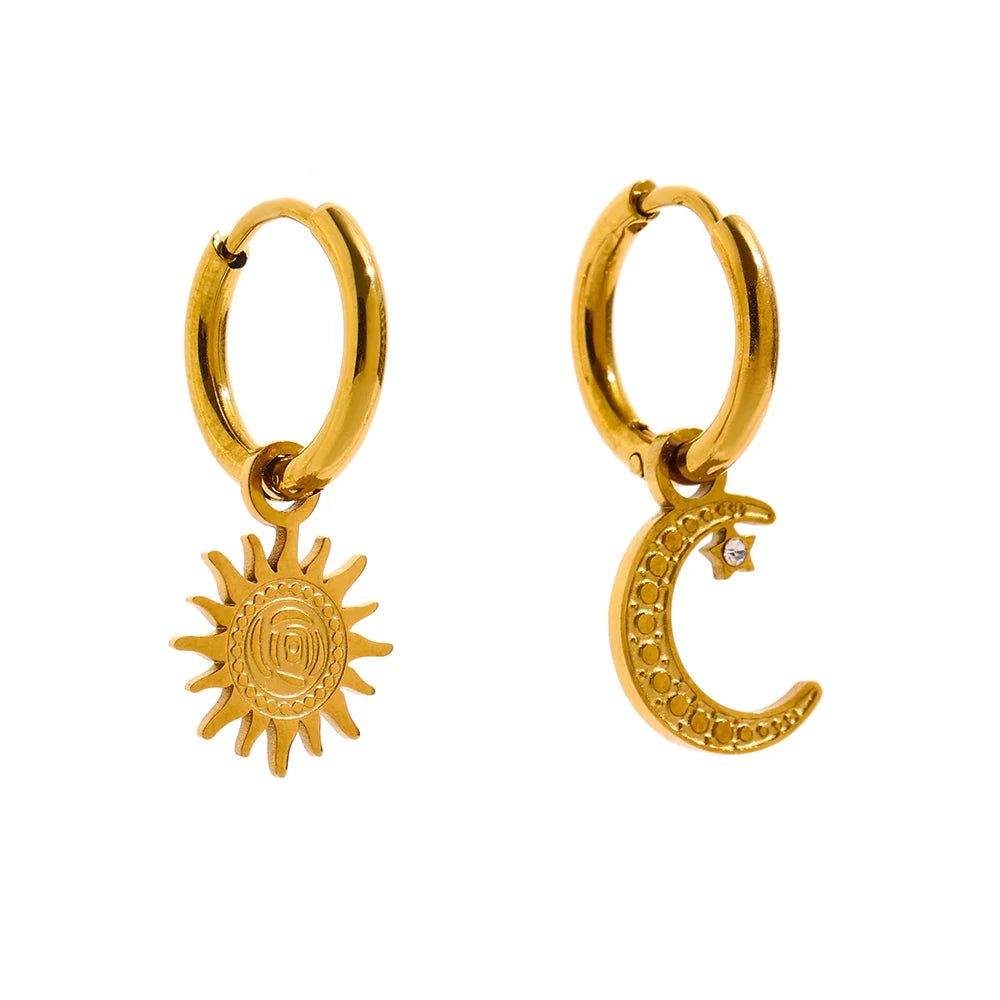 Celestial Gold Hoop Earrings Margot