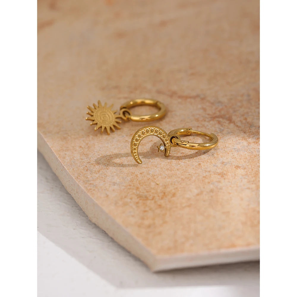 Celestial Gold Hoop Earrings Margot