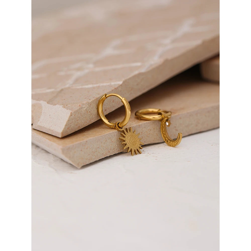 Celestial Gold Hoop Earrings Margot