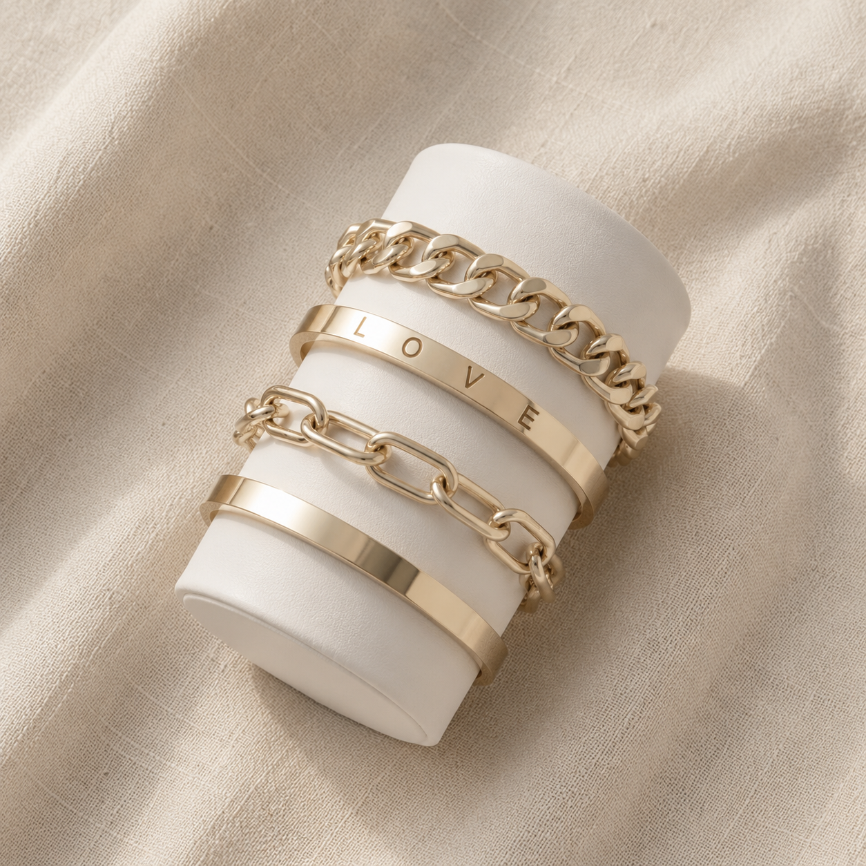 Charming Silver Bracelet Set Margot