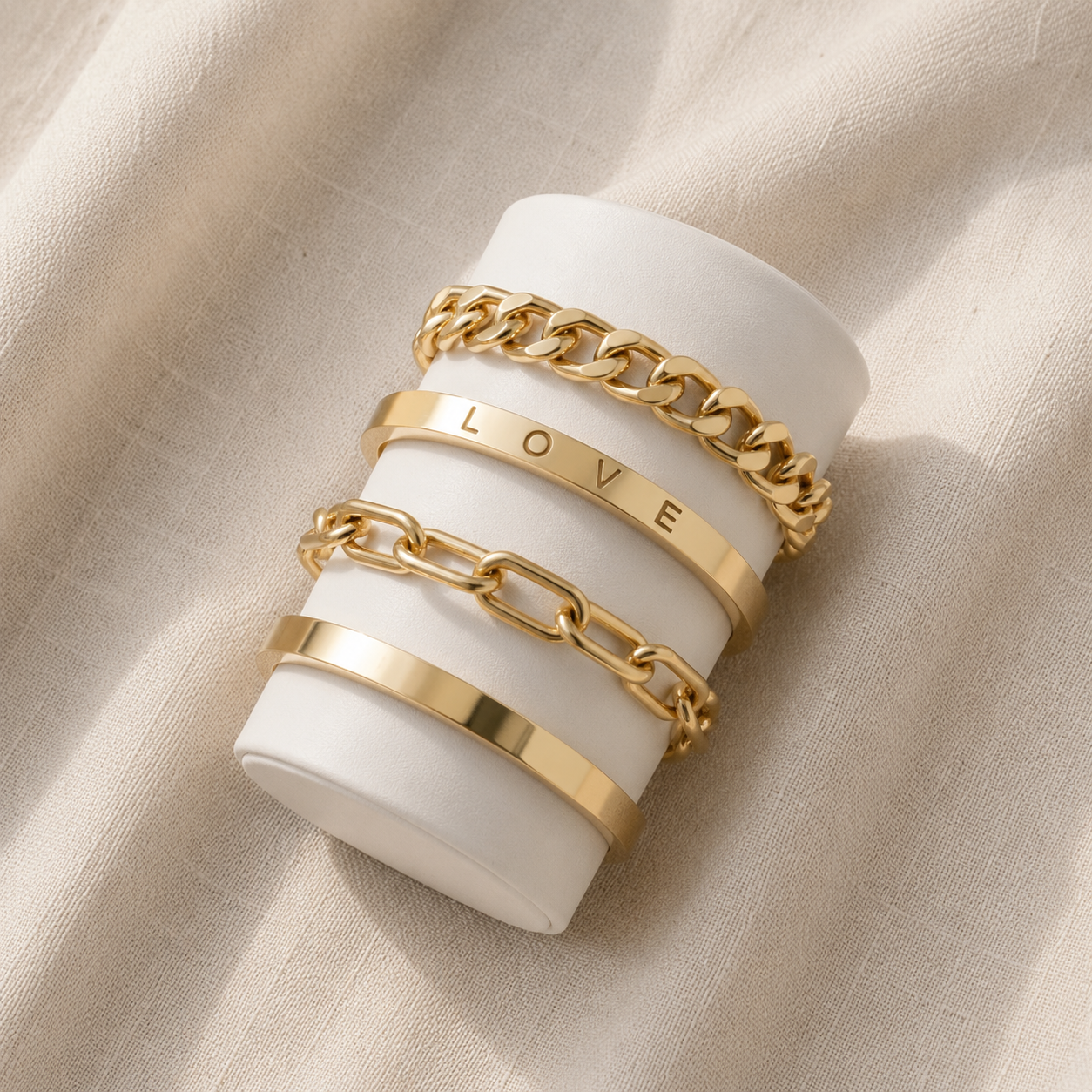 Charming Silver Bracelet Set Margot
