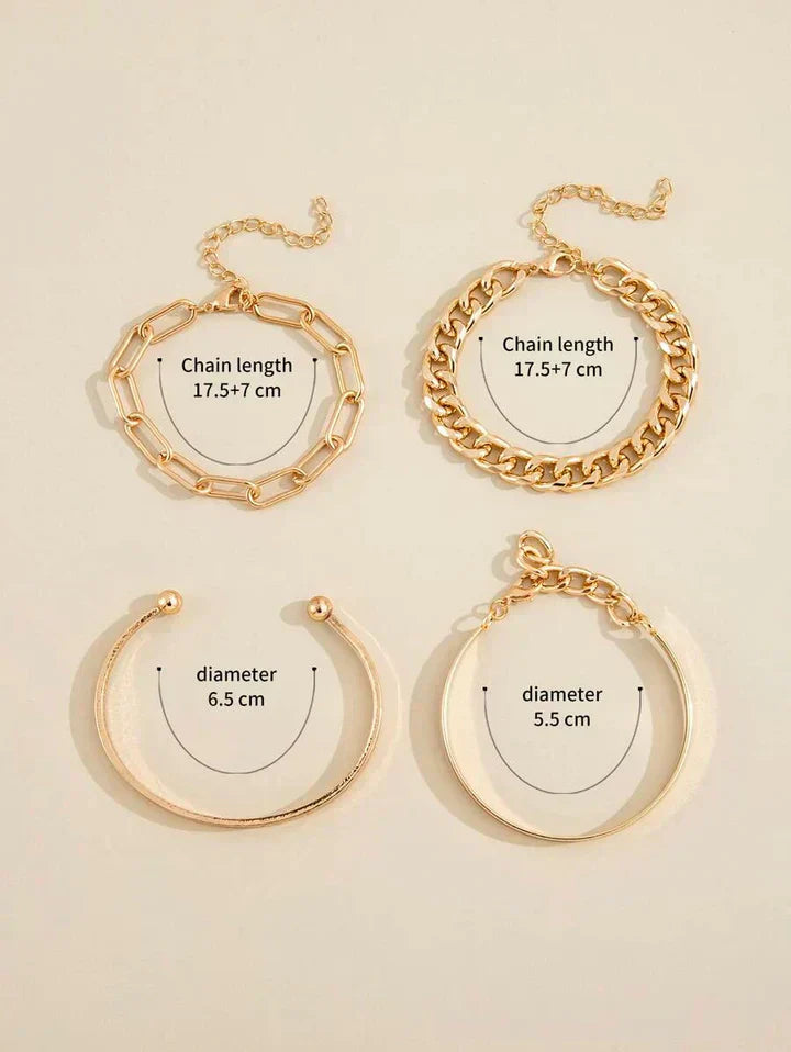 Charming Silver Bracelet Set Margot