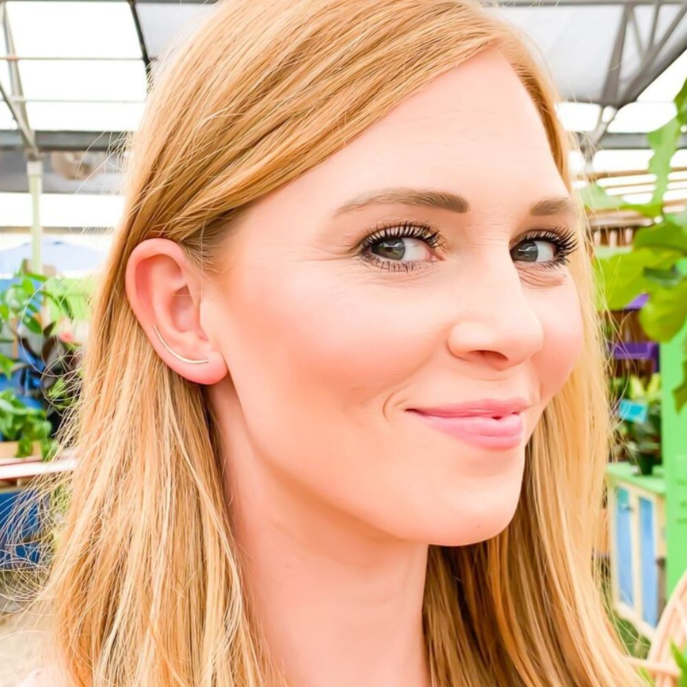 Chic Gold Climber Earrings Margot