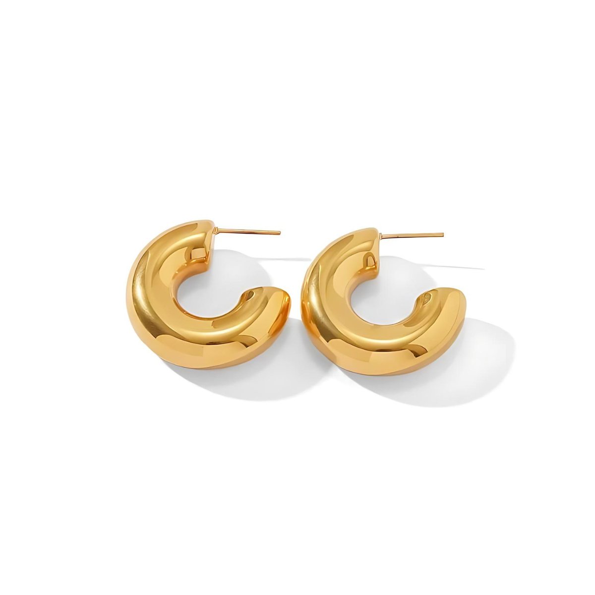 Chunky Gold Hoop Earrings Margot