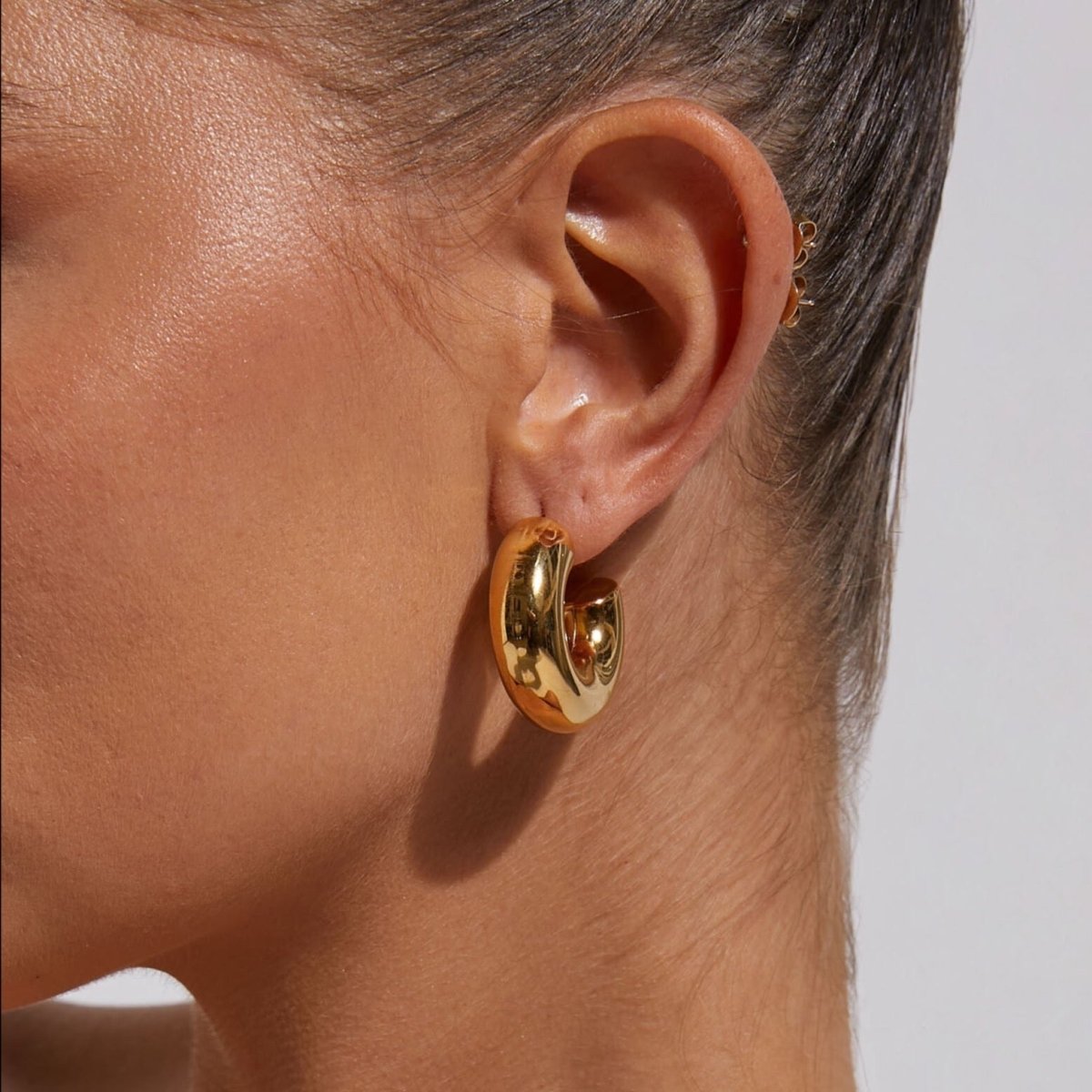 Chunky Gold Hoop Earrings Margot