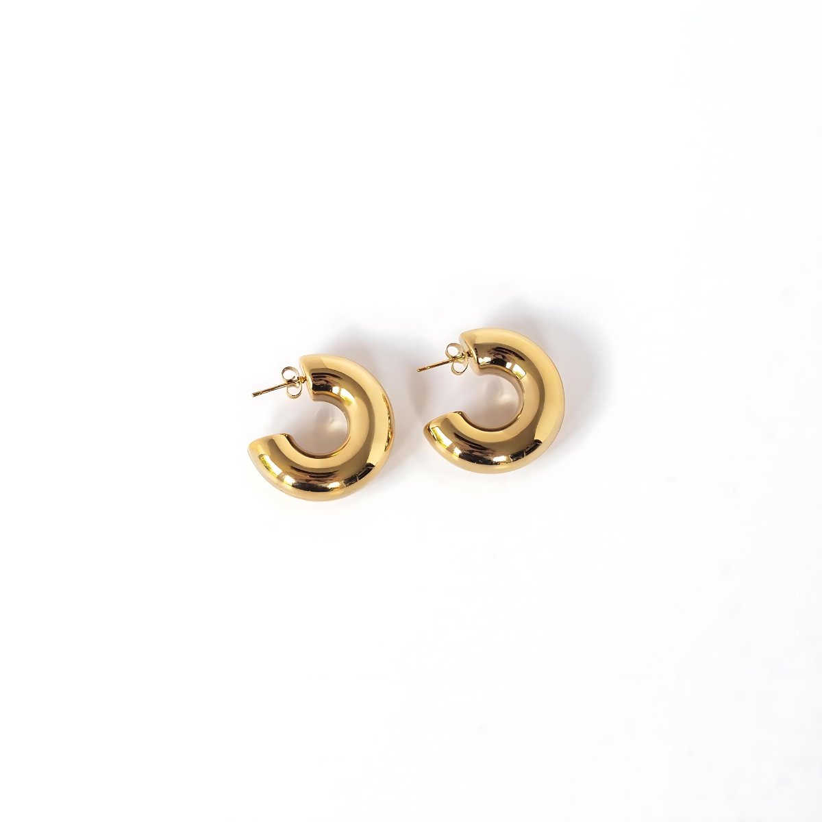 Chunky Gold Hoop Earrings Margot