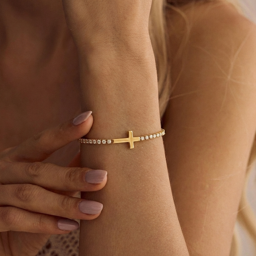 Classic Gold Tennis Bracelet Margot