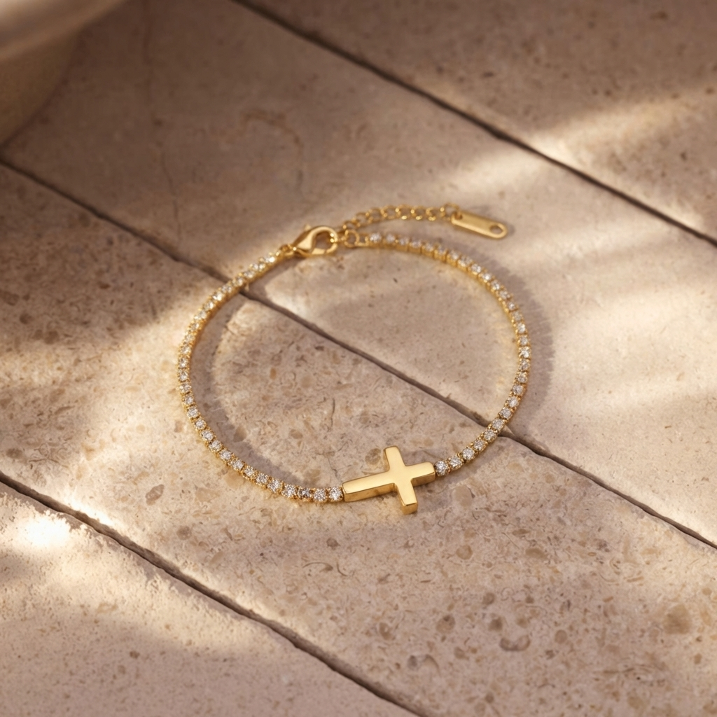 Classic Gold Tennis Bracelet Margot