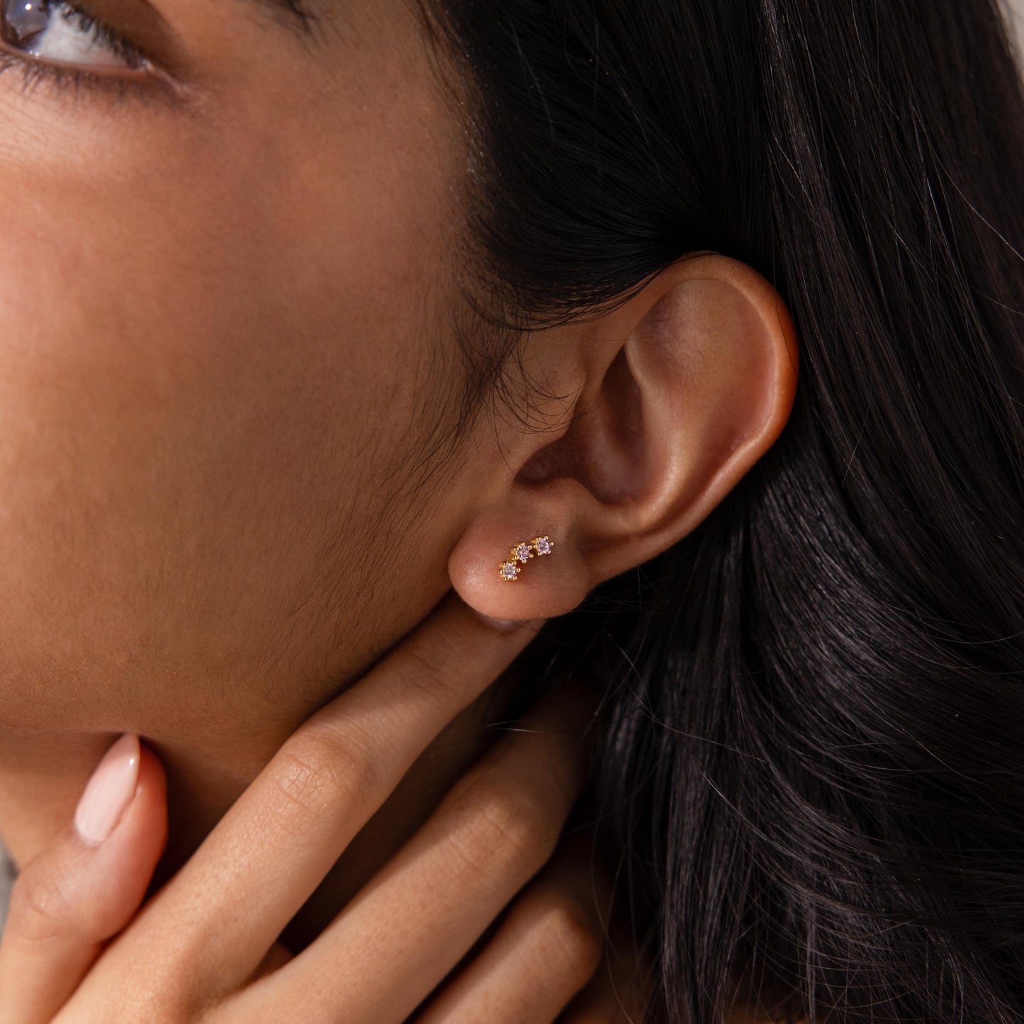 Cluster Flatback Stud Earrings Margot