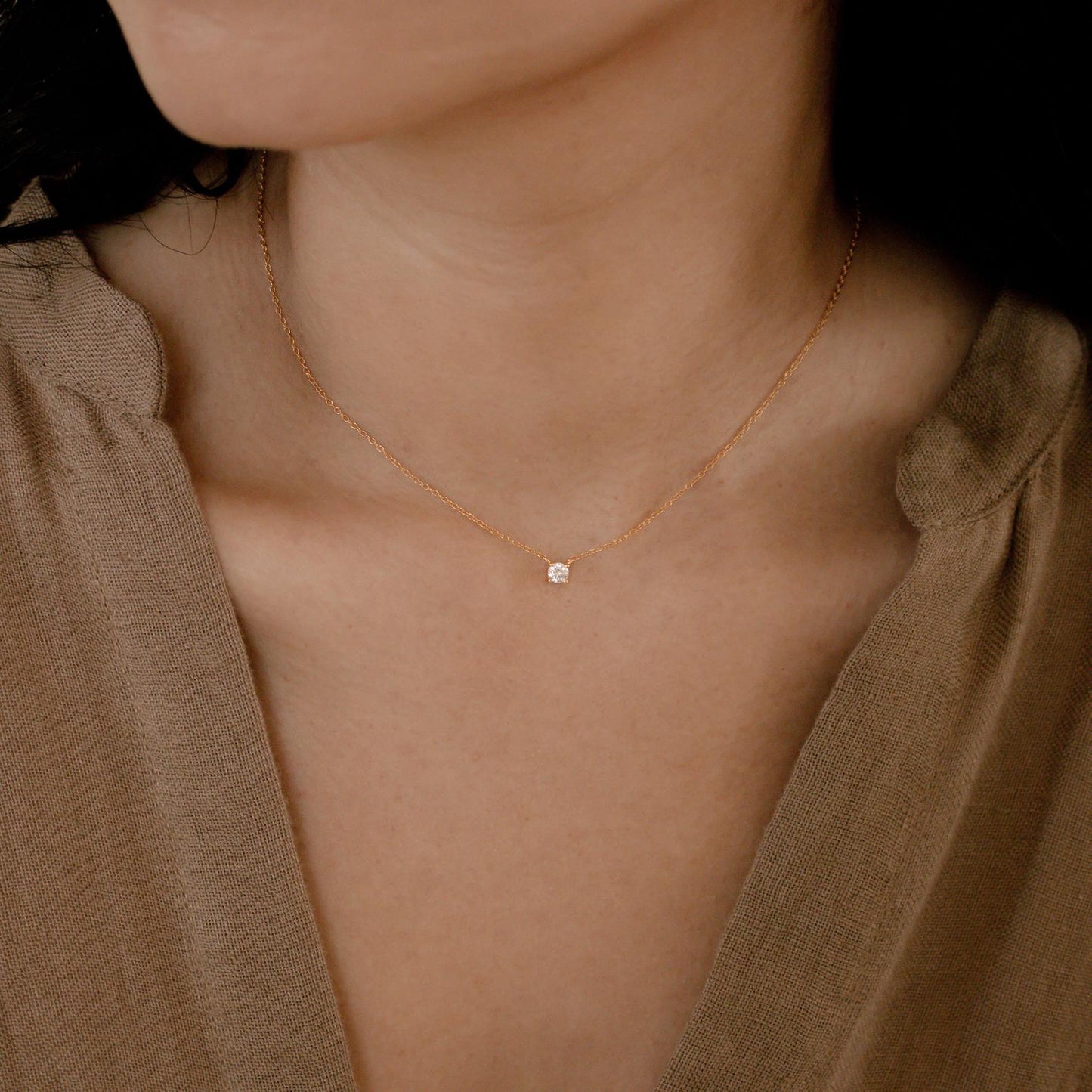 Dainty Diamond Necklace Margot