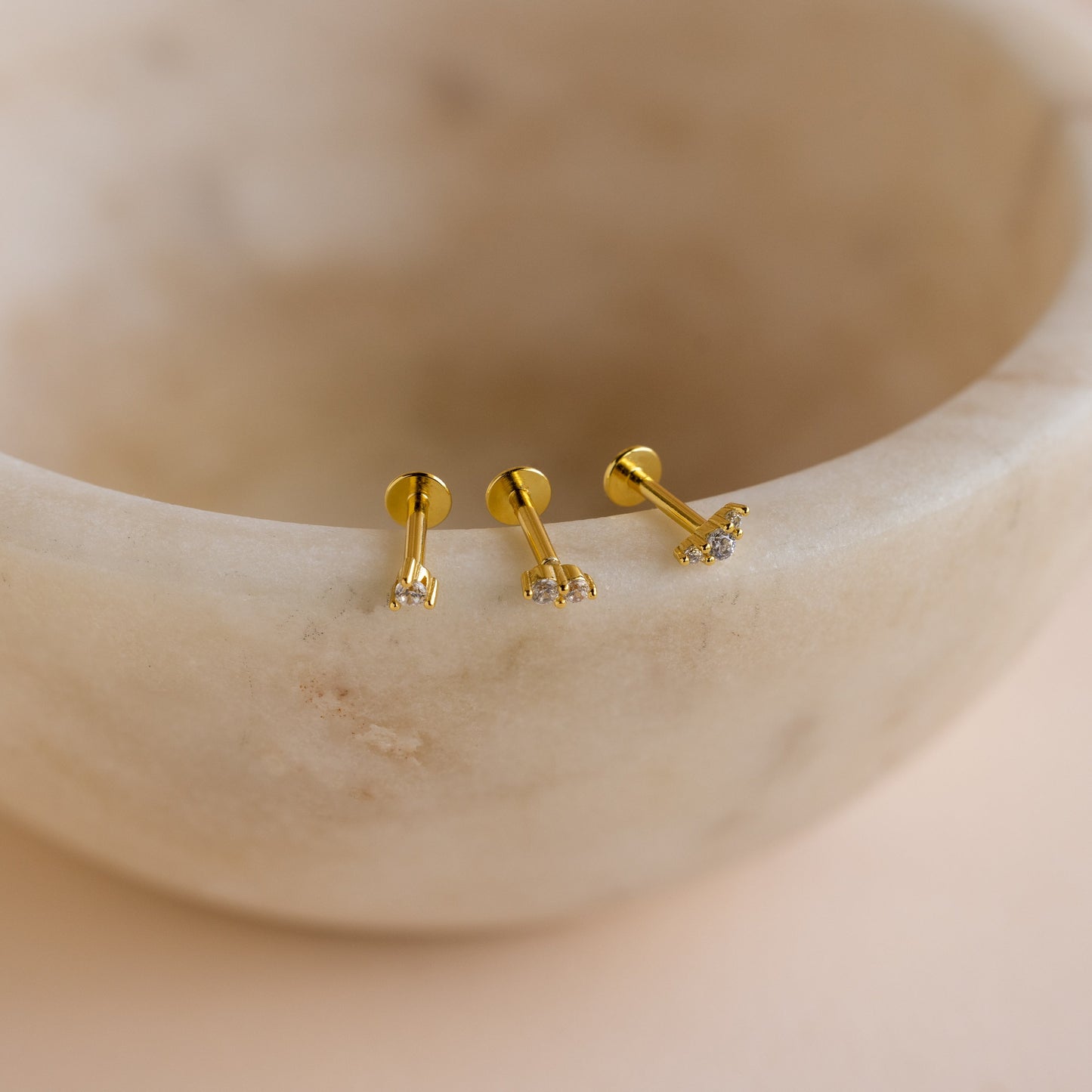 Dainty Diamond Stud Earrings Margot