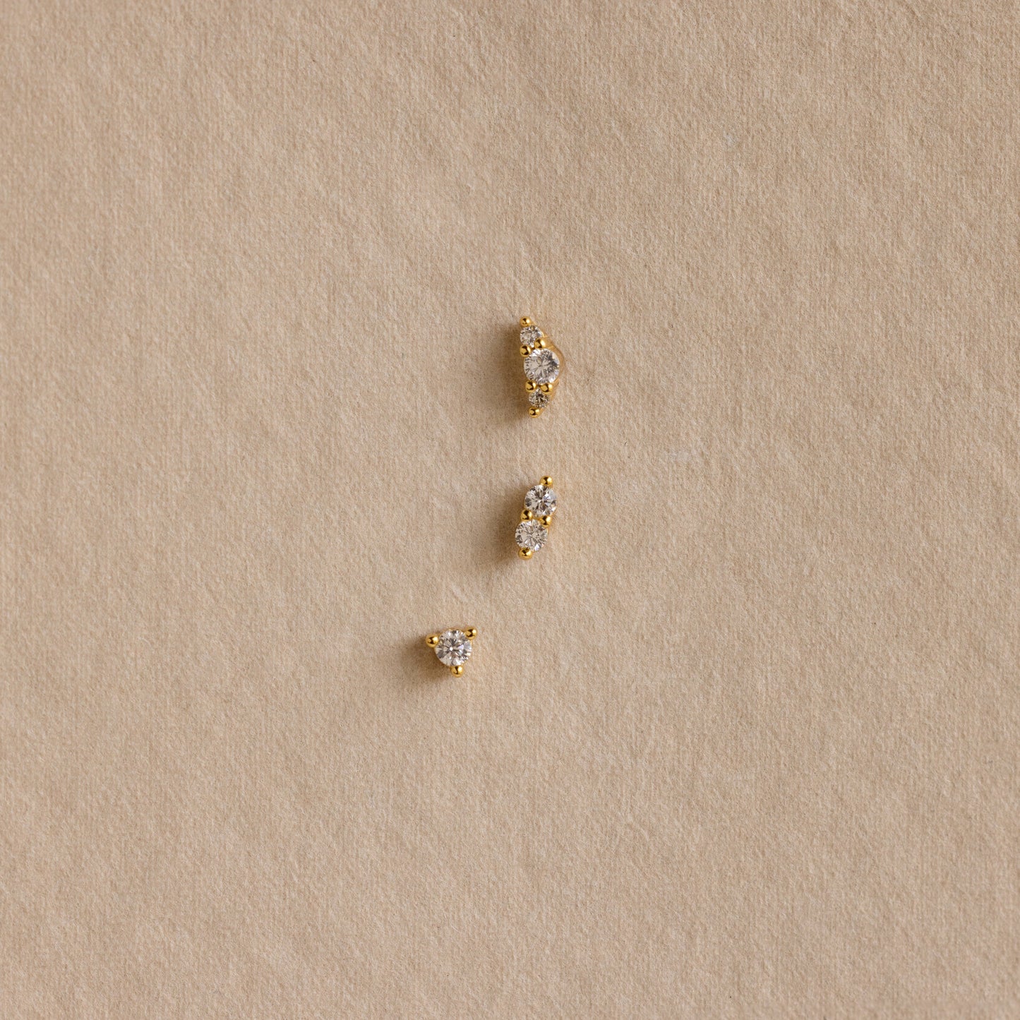 Dainty Diamond Stud Earrings Margot