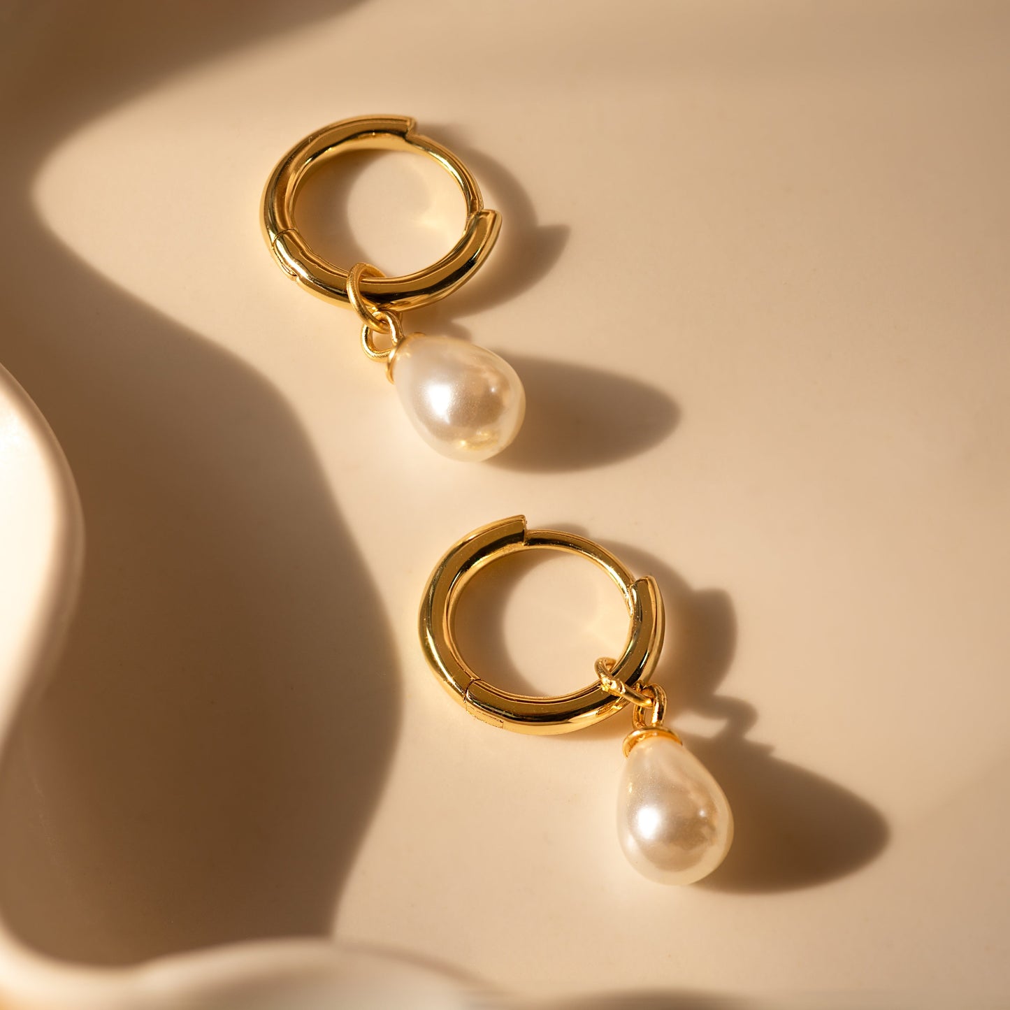Dainty Pearl Drop Earrings Margot