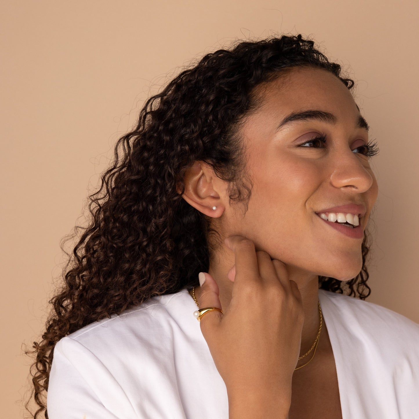 Dainty Pearl Earrings Margot