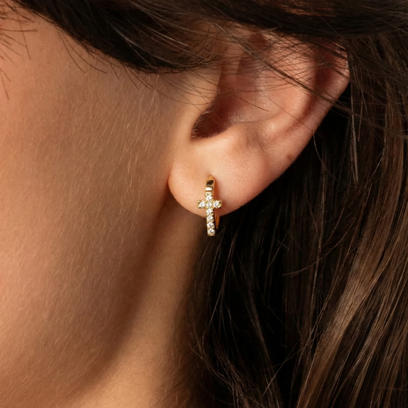 Delicate Small Gold Hoop Earrings Margot