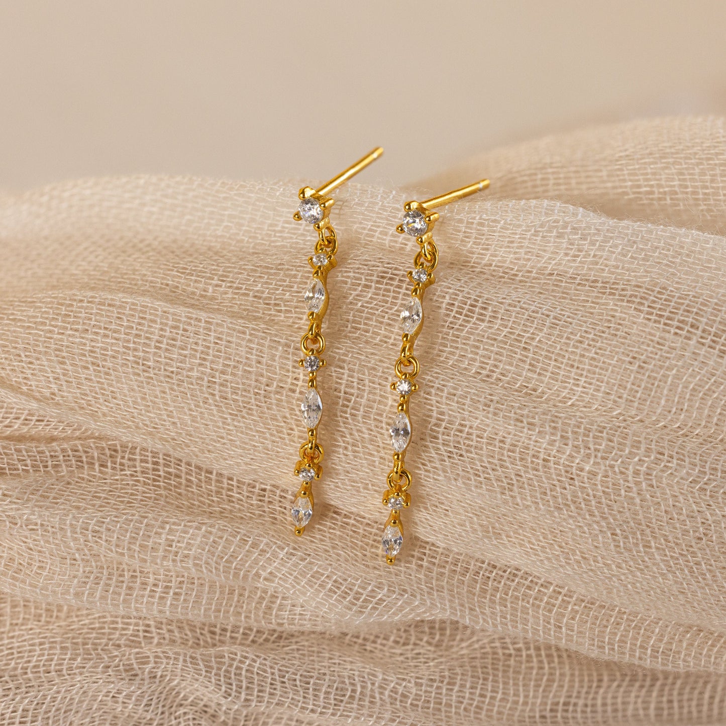 Diamond Drop Earrings Margot