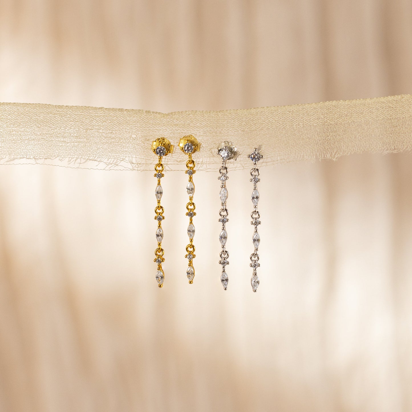 Diamond Drop Earrings Margot
