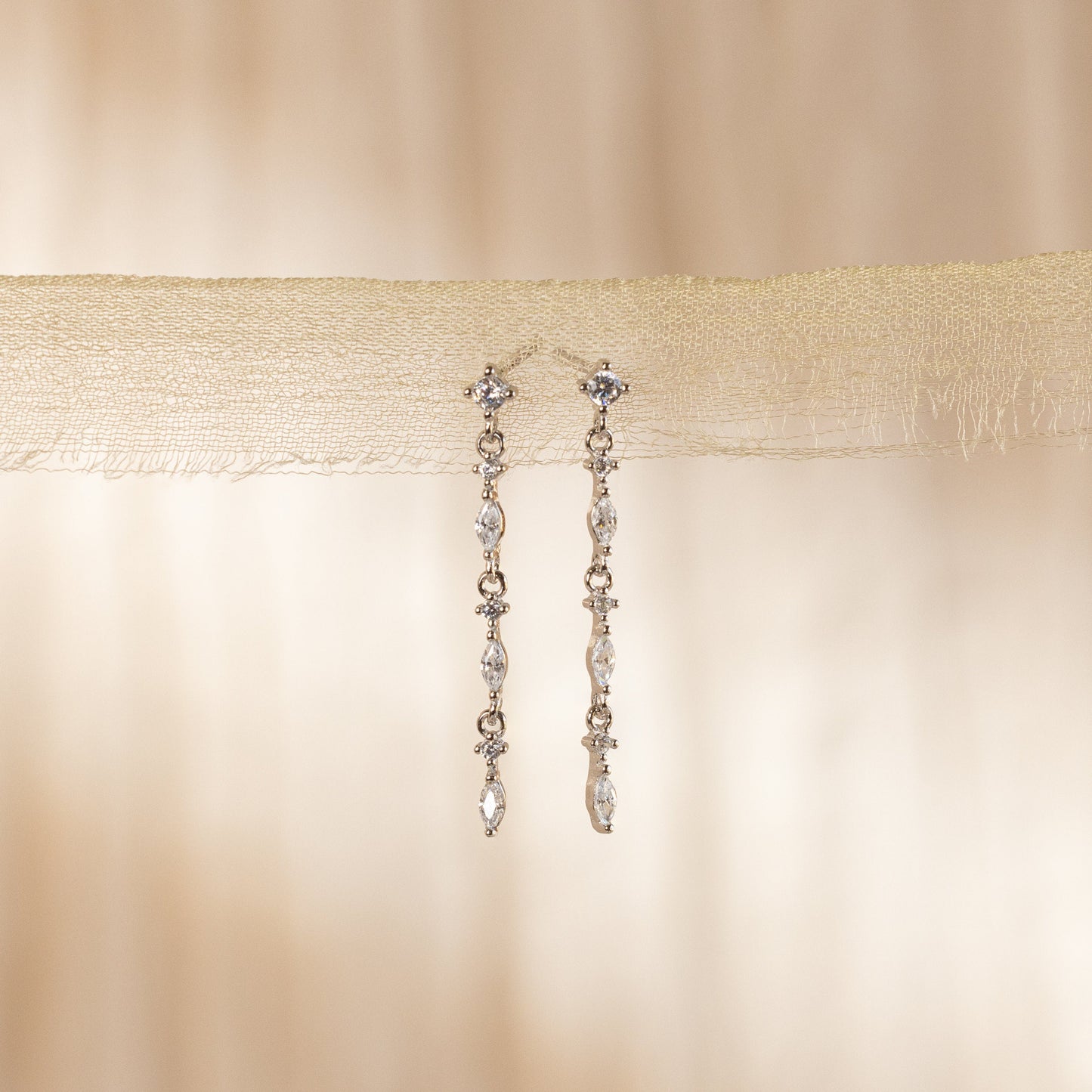 Diamond Drop Earrings Margot