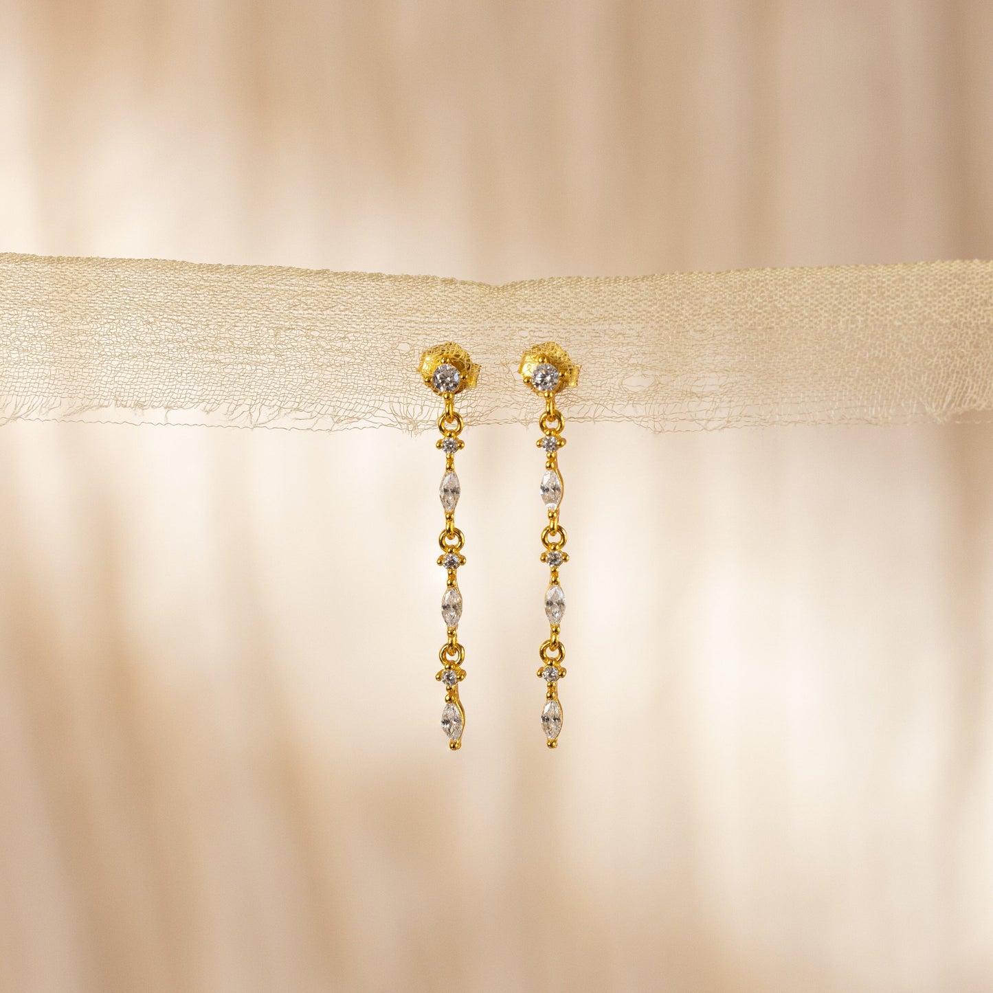 Diamond Drop Earrings Margot