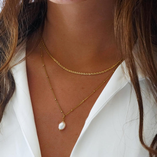 Double Layered Gold Necklace Margot
